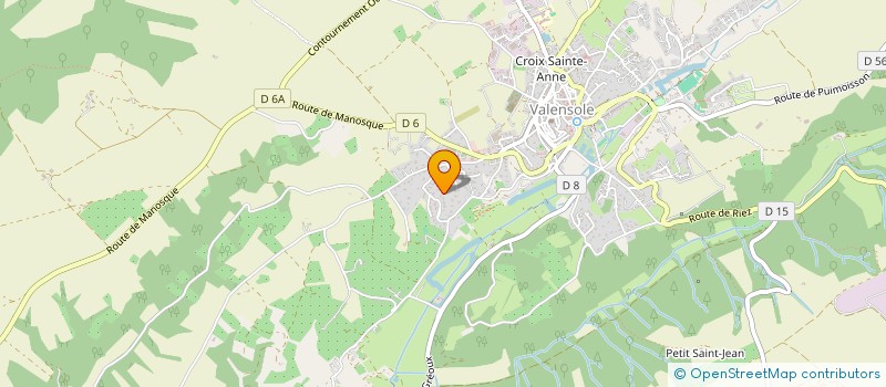 localisation de l'entreprise MONSIEUR MATHEO BESNARD  VALENSOLE