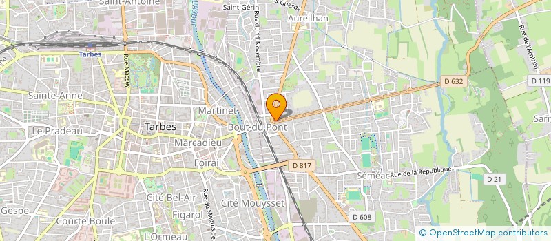 localisation de l'entreprise MONSIEUR MATHEO BOUHIER  AUREILHAN