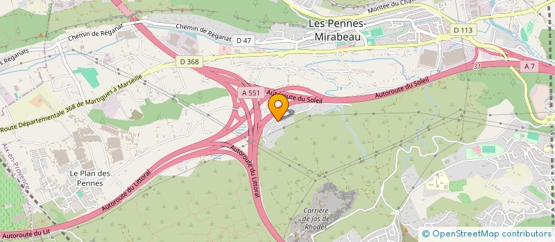 localisation de l'entreprise MONSIEUR MATHEO CANINO à LES PENNES-MIRABEAU
