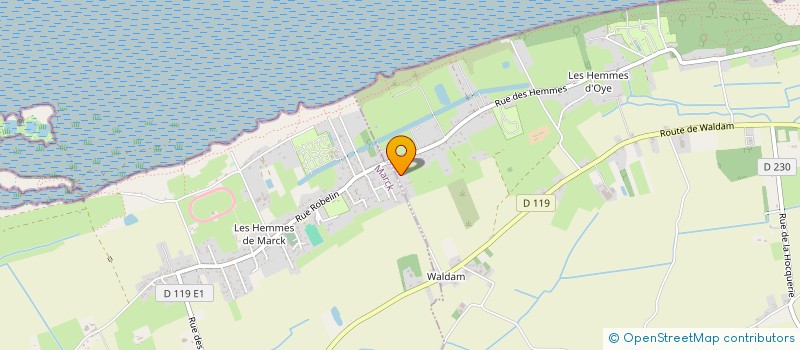 localisation de l'entreprise MONSIEUR MATHEO COTTIGNY  OYE-PLAGE