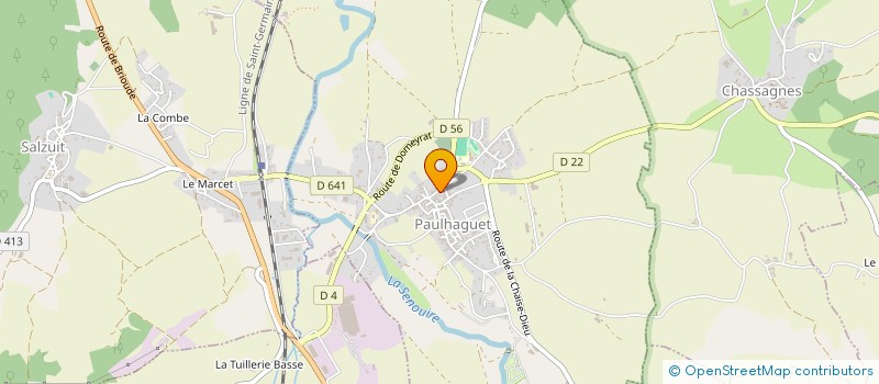 localisation de l'entreprise MONSIEUR MATHEO CUBIZOLLES  PAULHAGUET