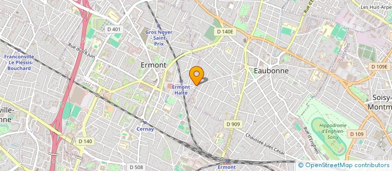 localisation de l'entreprise MONSIEUR MATHEO DA SILVA  ERMONT