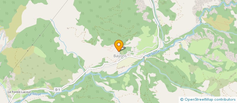 localisation de l'entreprise MONSIEUR MATHEO DAVIN  BAYONS