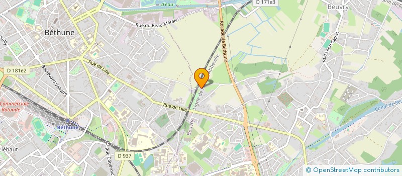 localisation de l'entreprise MONSIEUR MATHEO DELECROIX  BEUVRY