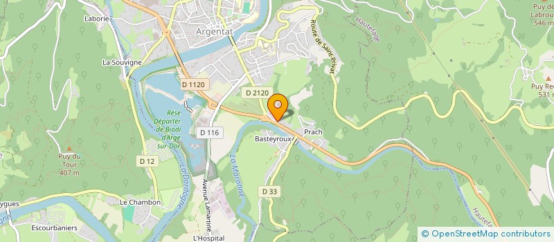 localisation de l'entreprise MONSIEUR MATHEO DESTAMPES  ARGENTAT-SUR-DORDOGNE