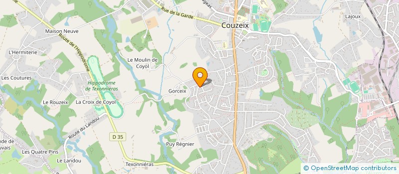 localisation de l'entreprise MONSIEUR MATHEO DEVILLE à COUZEIX