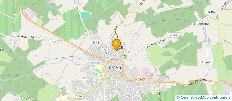 localisation de l'entreprise MONSIEUR MATHEO DUPEROIR  CREON