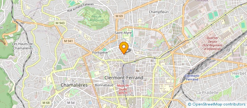 localisation de l'entreprise MONSIEUR MATHEO DUPONT  CLERMONT-FERRAND