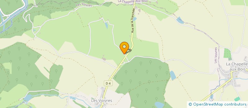 localisation de l'entreprise MONSIEUR MATHEO ENRIQUET  LES VOIVRES