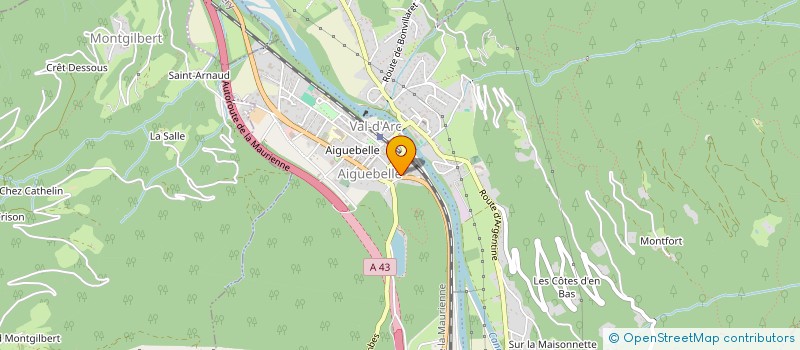 localisation de l'entreprise MONSIEUR MATHEO FLAMEY  VAL-D'ARC