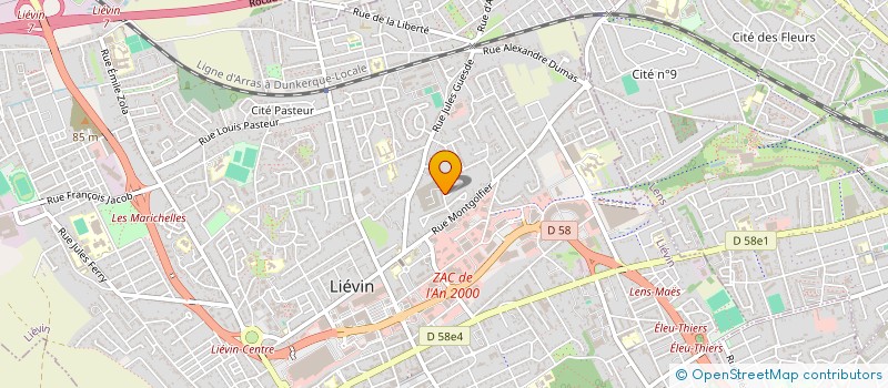 localisation de l'entreprise MONSIEUR MATHEO FLANT  LIEVIN