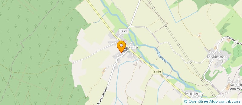 localisation de l'entreprise MONSIEUR MATHEO FOURNIER  LA FERTE