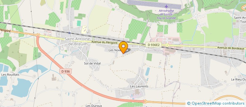 localisation de l'entreprise MONSIEUR MATHEO GERMAIN  SAINT-ANTOINE-DE-BREUILH