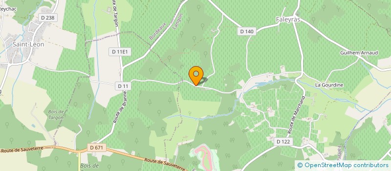 localisation de l'entreprise MONSIEUR MATHEO GHUSSEIN  FALEYRAS