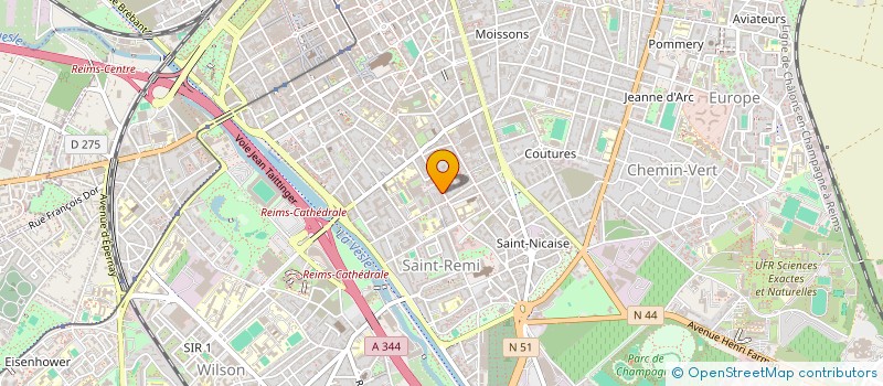 localisation de l'entreprise MONSIEUR MATHEO GRALL  REIMS