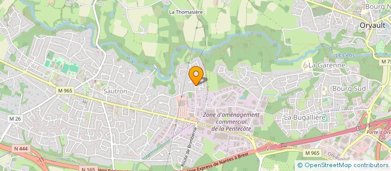 localisation de l'entreprise MONSIEUR MATHEO GRONDIN  SAUTRON