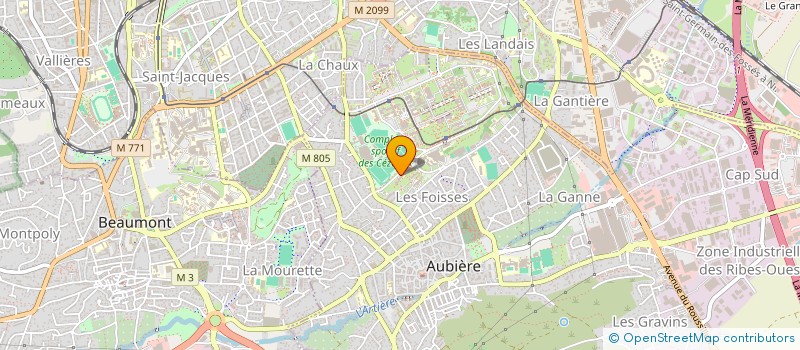 localisation de l'entreprise MONSIEUR MATHEO HERSAN  AUBIERE