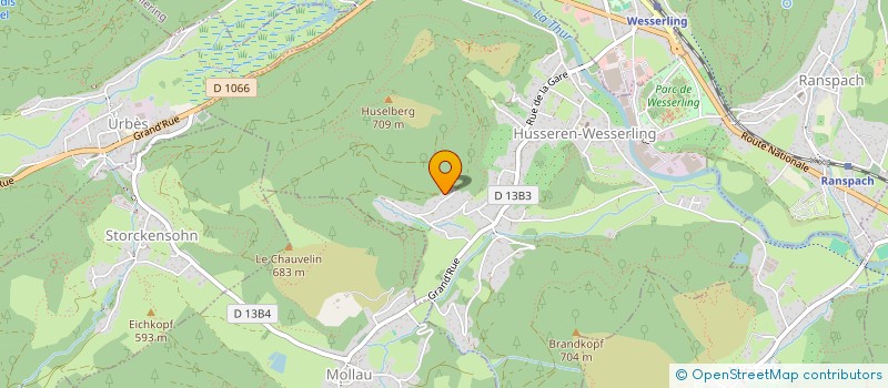 localisation de l'entreprise MONSIEUR MATHEO HUSER  HUSSEREN-WESSERLING