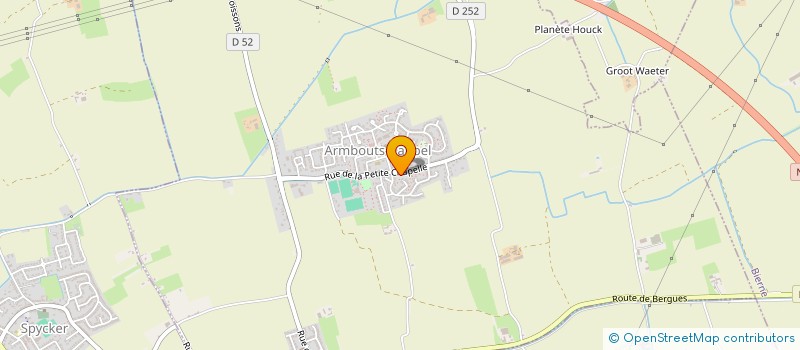 localisation de l'entreprise MONSIEUR MATHEO HUYVAERT  ARMBOUTS-CAPPEL