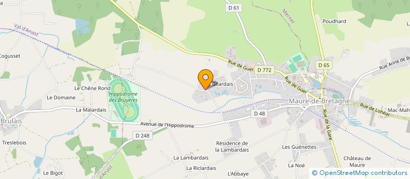 localisation de l'entreprise MONSIEUR MATHEO KERNIVIVEN  VAL D'ANAST