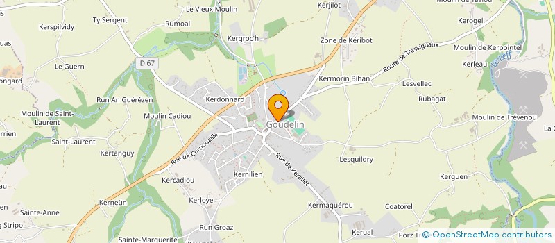 localisation de l'entreprise MONSIEUR MATHEO KERVOELEN  GOUDELIN