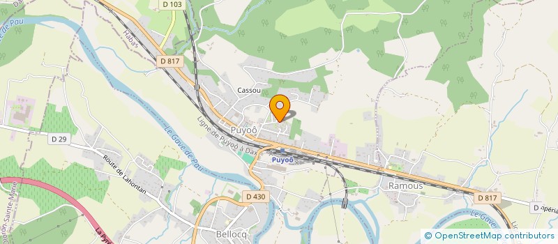 localisation de l'entreprise MONSIEUR MATHEO LAGREULET  PUYOO