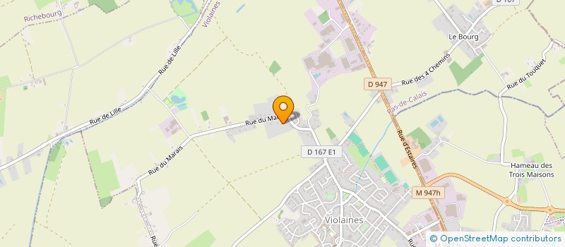 localisation de l'entreprise MONSIEUR MATHEO LAMIAUX  VIOLAINES
