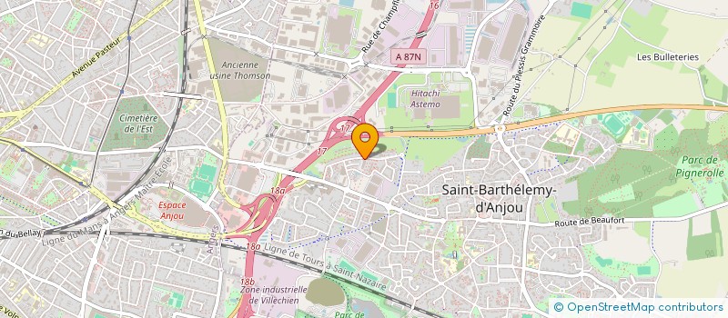 localisation de l'entreprise MONSIEUR MATHEO LEBLOND  SAINT-BARTHELEMY-D'ANJOU