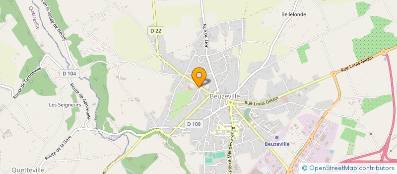 localisation de l'entreprise MONSIEUR MATHEO LEFEBVRE  BEUZEVILLE