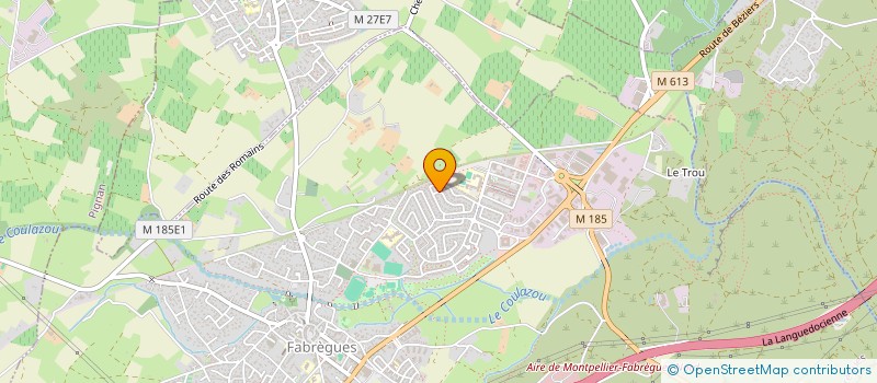 localisation de l'entreprise MONSIEUR MATHEO LELIEVRE  FABREGUES