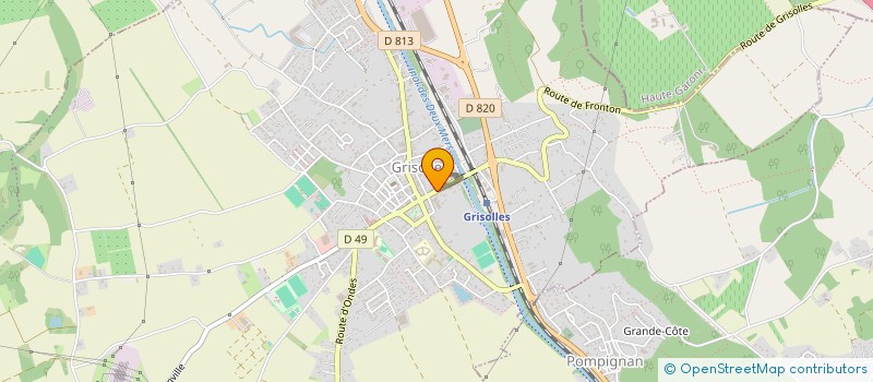 localisation de l'entreprise MONSIEUR MATHEO LESIMPLE  GRISOLLES