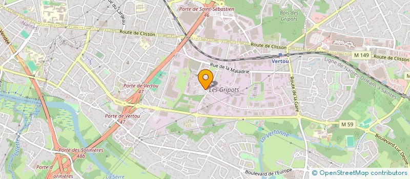 localisation de l'entreprise MONSIEUR MATHEO LONCLE  VERTOU