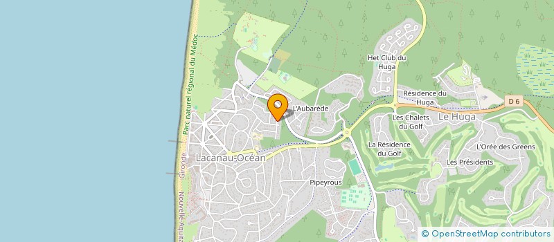 localisation de l'entreprise MONSIEUR MATHEO LURINE  LACANAU