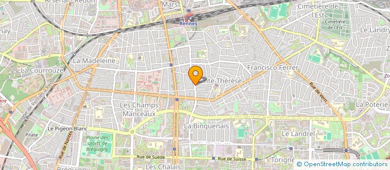 localisation de l'entreprise MONSIEUR MATHEO MAILLARD  RENNES