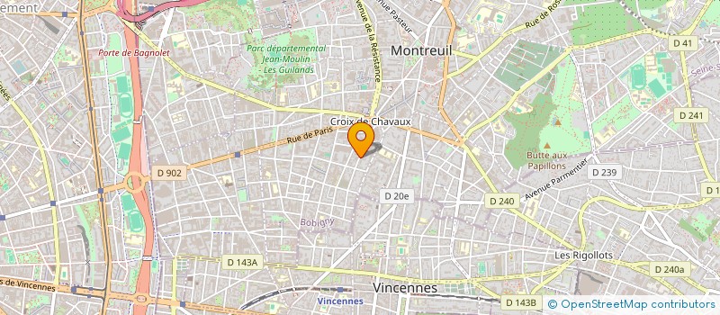 localisation de l'entreprise MONSIEUR MATHEO MERCIER à MONTREUIL