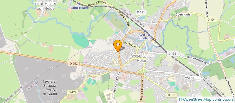 localisation de l'entreprise MONSIEUR MATHEO MOLLE  AVESNES-SUR-HELPE