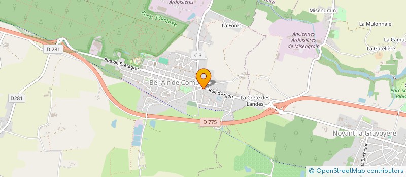 localisation de l'entreprise MONSIEUR MATHEO PEIGNIN  OMBREE D'ANJOU