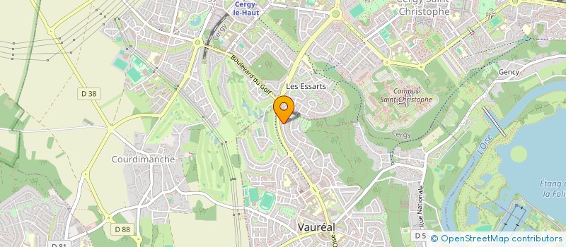 localisation de l'entreprise MONSIEUR MATHEO PROUCHANDY  VAUREAL