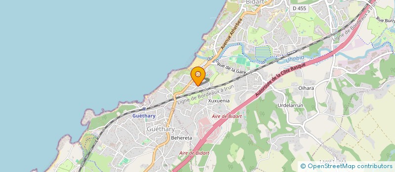 localisation de l'entreprise MONSIEUR MATHEO RAULHAC  BIDART