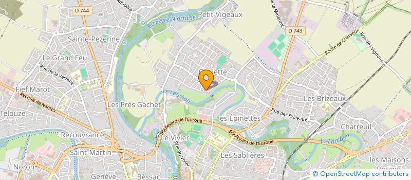 localisation de l'entreprise MONSIEUR MATHEO REULIER  NIORT