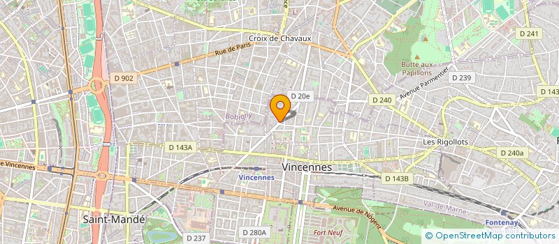 localisation de l'entreprise MONSIEUR MATHIAS AUBRY à VINCENNES