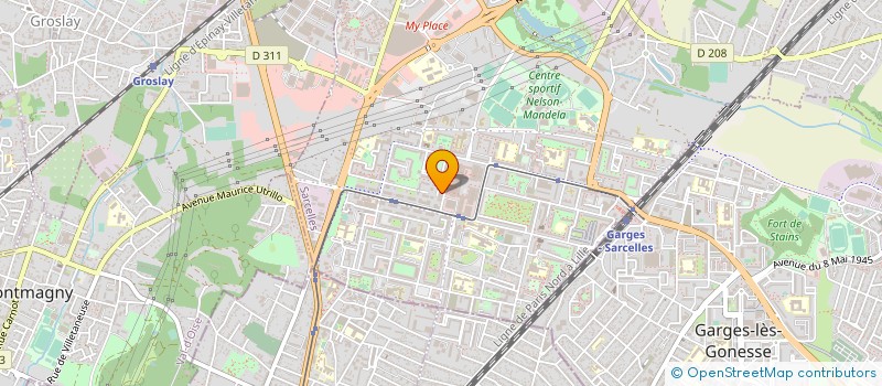 localisation de l'entreprise MONSIEUR MATHIAS AZOULAY  SARCELLES