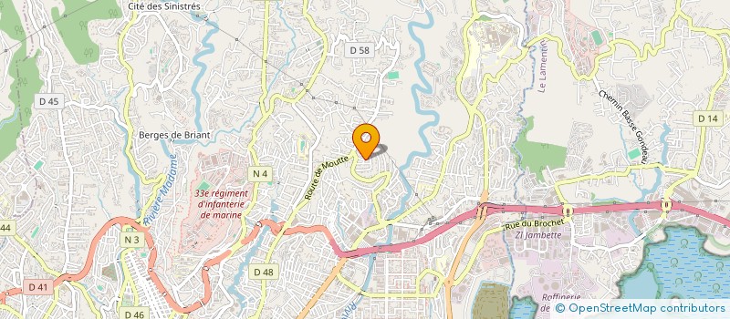 localisation de l'entreprise MONSIEUR MATHIAS BARETTO DE SOUZA  FORT-DE-FRANCE