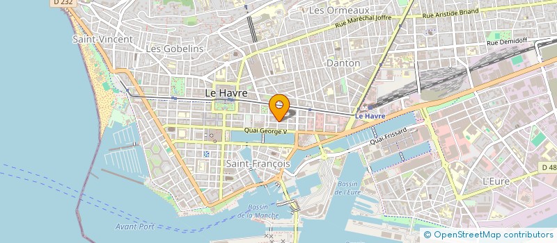 localisation de l'entreprise MONSIEUR MATHIAS BERNIERE  LE HAVRE