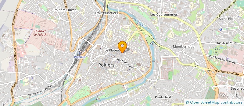 localisation de l'entreprise MONSIEUR MATHIAS BESSON  POITIERS