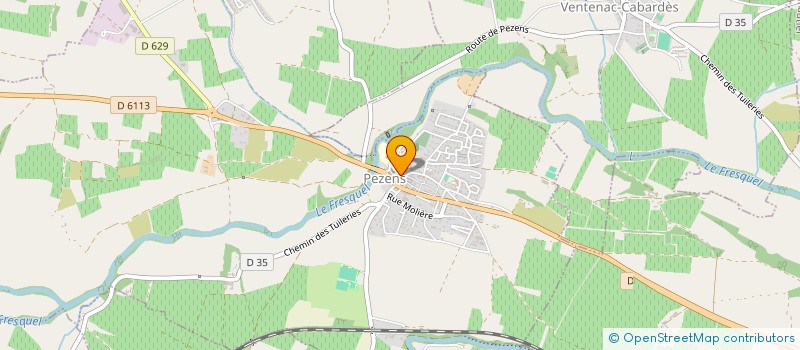 localisation de l'entreprise MONSIEUR MATHIAS BLANC  PEZENS