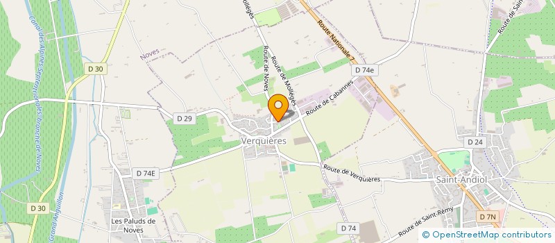 localisation de l'entreprise MONSIEUR MATHIAS BLANC  VERQUIERES