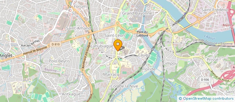 localisation de l'entreprise MONSIEUR MATHIAS BLANGIS à BAYONNE