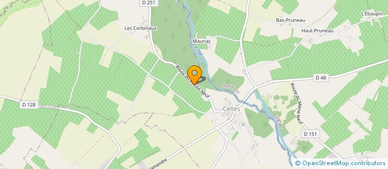 localisation de l'entreprise MONSIEUR MATHIAS BONNET  CELLES