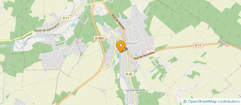 localisation de l'entreprise MONSIEUR MATHIAS BOUDEAU  SEPTEUIL